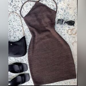 NWT white fox mini dress